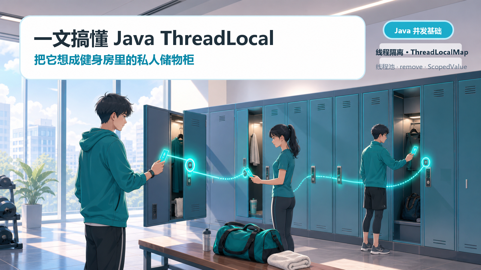 Java ThreadLocal 健身房私人储物柜主题封面