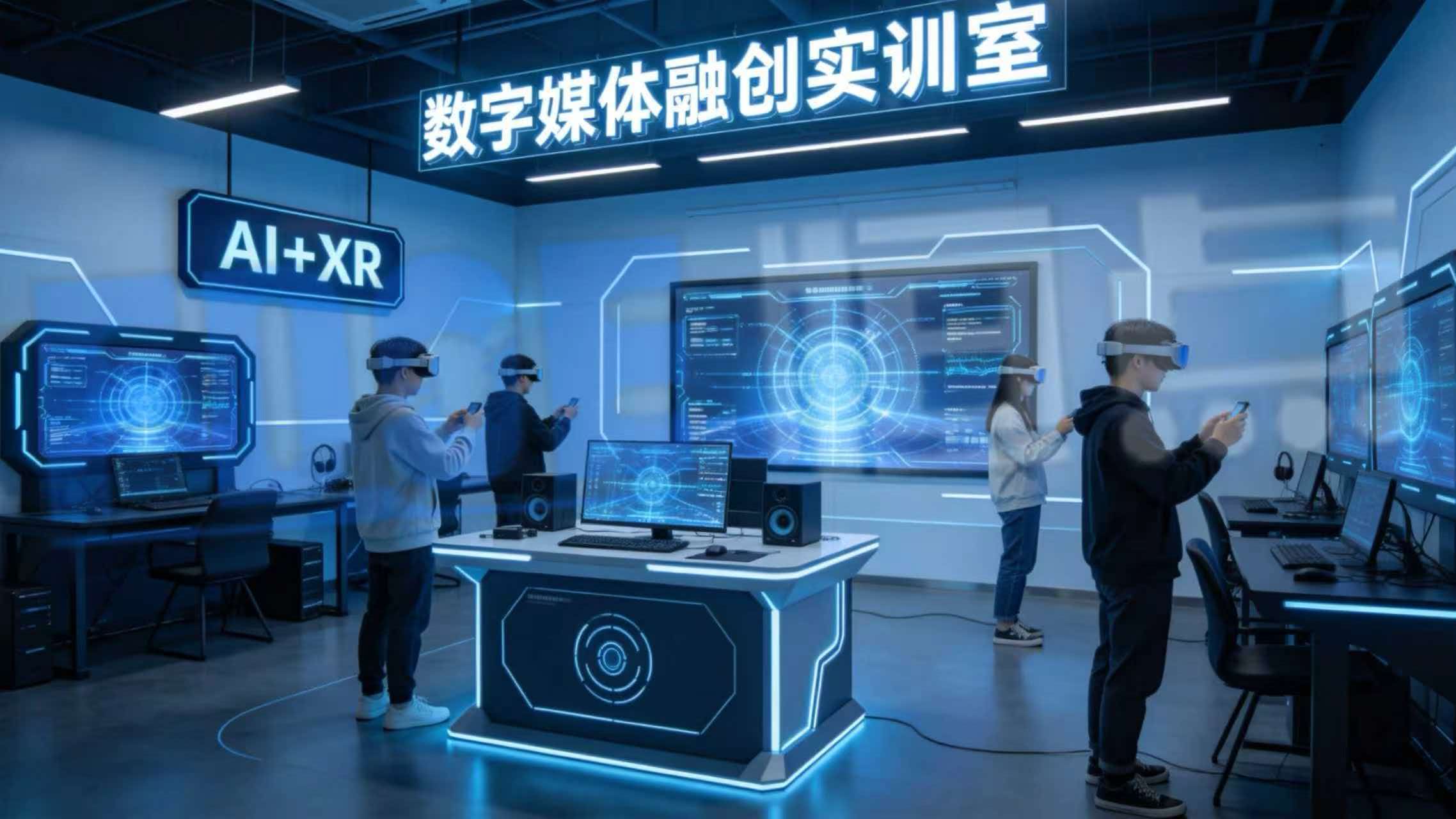 数字媒体“AI+XR”融创实训室