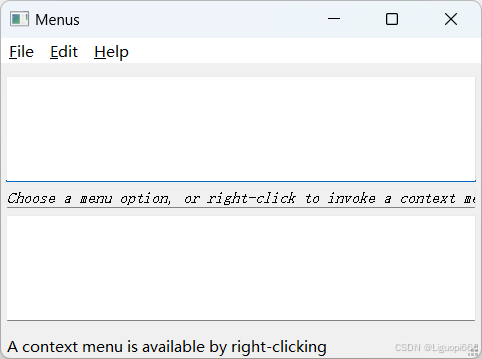Qt学习 Menus Example-CSDN博客