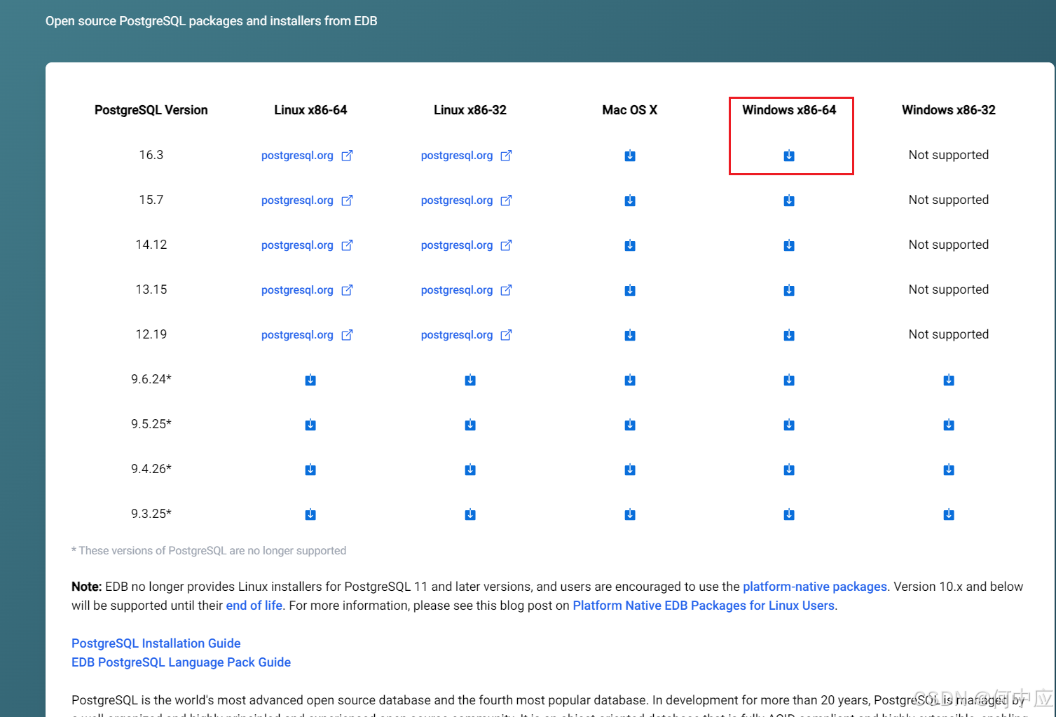 PostgreSQL<span style='color:red;'>安装</span>/<span style='color:red;'>卸</span><span style='color:red;'>载</span>（CentOS、<span style='color:red;'>Windows</span>）