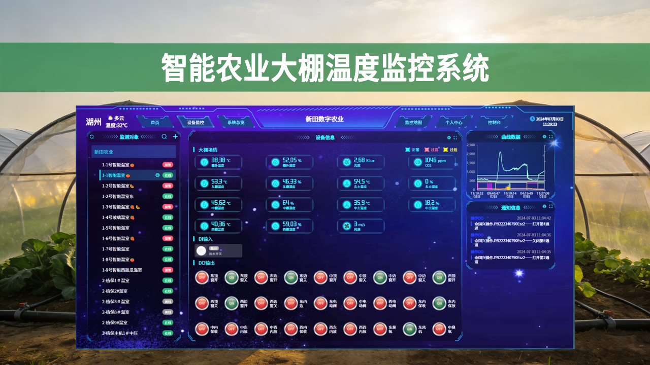 智能农业大棚温度监控系统