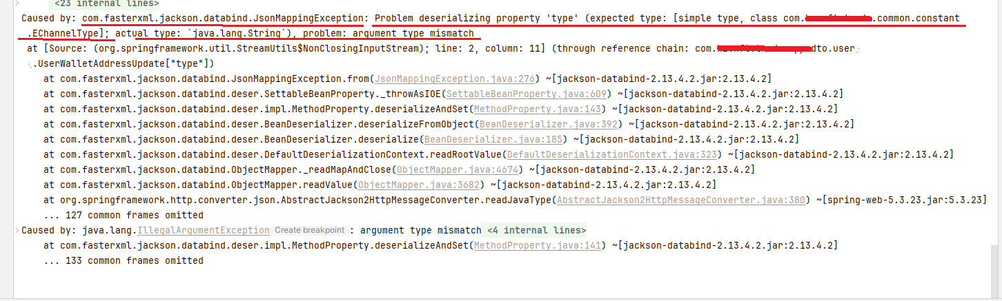 Caused by: com.fasterxml.jackson.databind.JsonMappingException: Problem ...