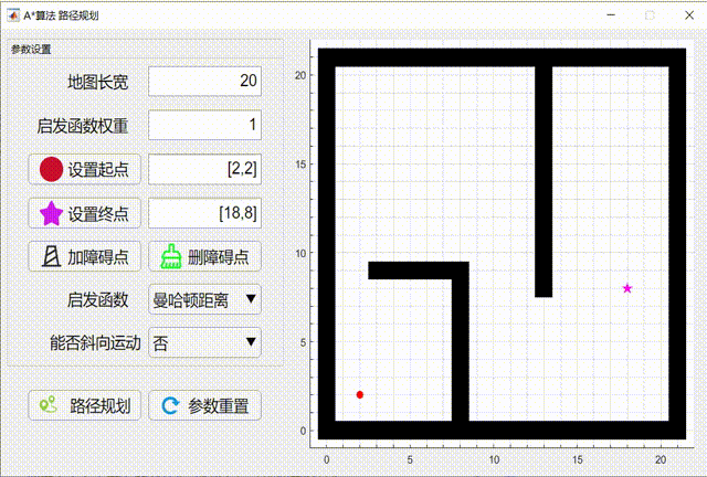Matlab appdesigner 路径规划