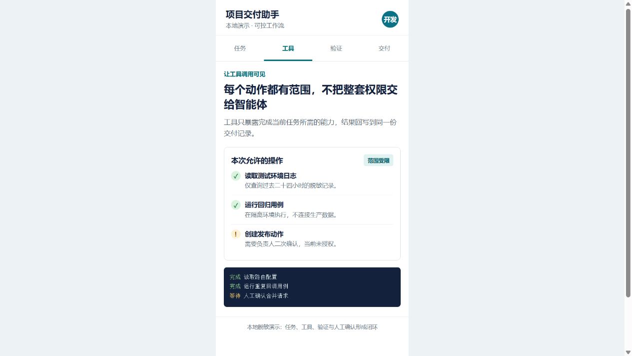 受限工具调用与人工确认