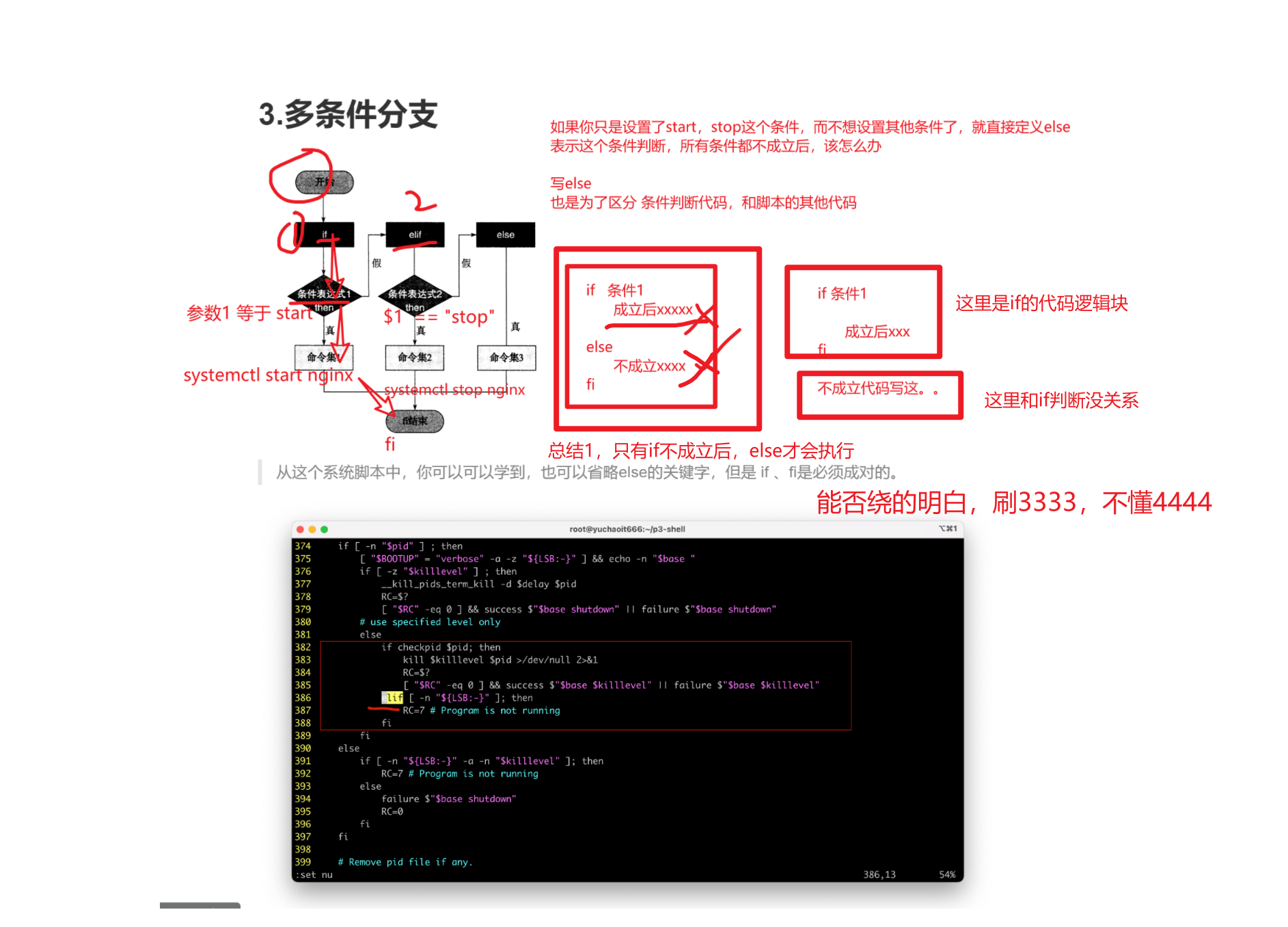 shell script tutorials - 34 - nested if-else in... shell编程之判断语法(条件、if、case)_linux脚本中判断语法-CSDN博客