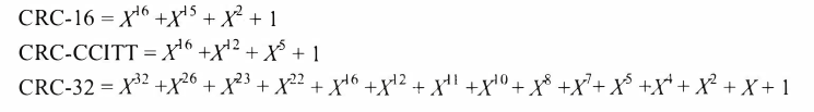 现在广泛使用的生成多项式G(X)