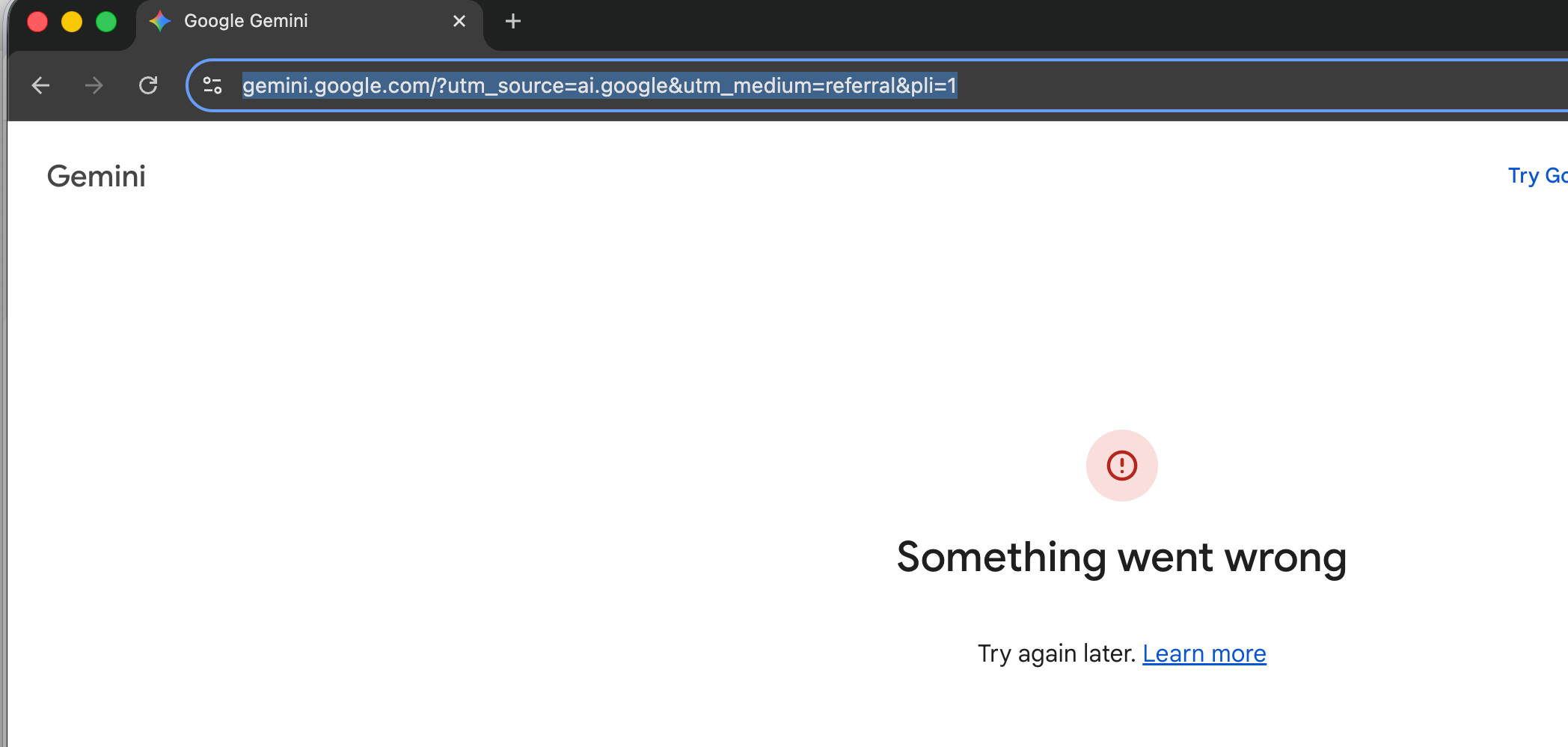 访问Google Gemini报错Something went wrong，解决方法记录_谷歌登录something went wrong-CSDN博客
