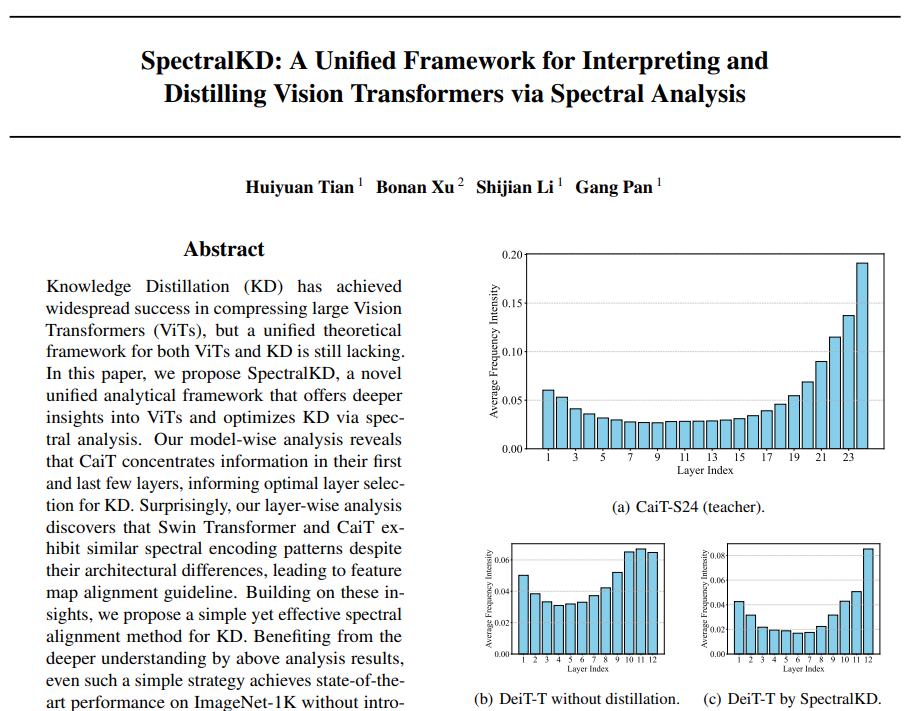 【论文阅读| SpectralKD: A Unified Framework for Interpreting and Distilling ...