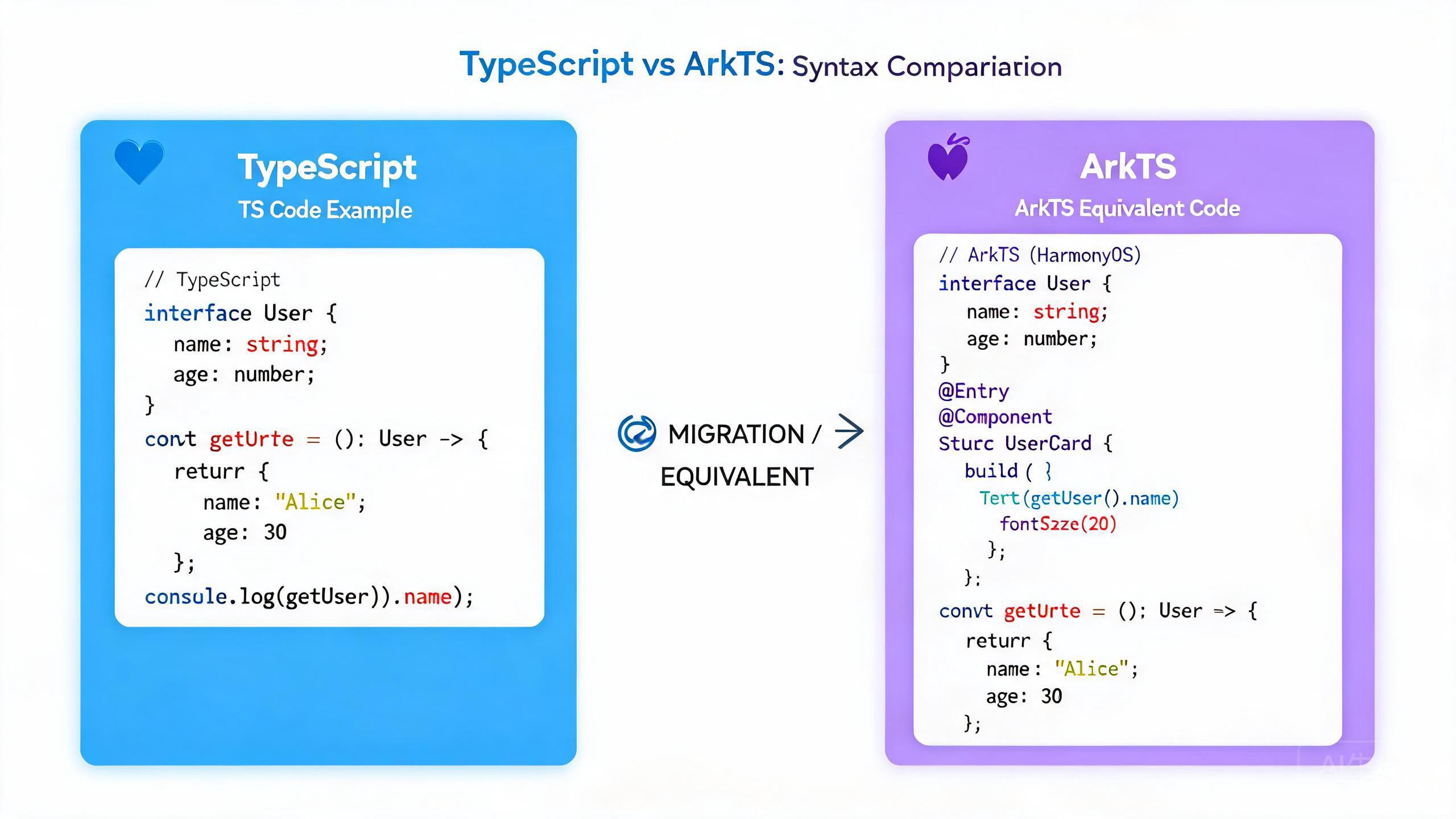 TypeScript vs ArkTS 语法对比