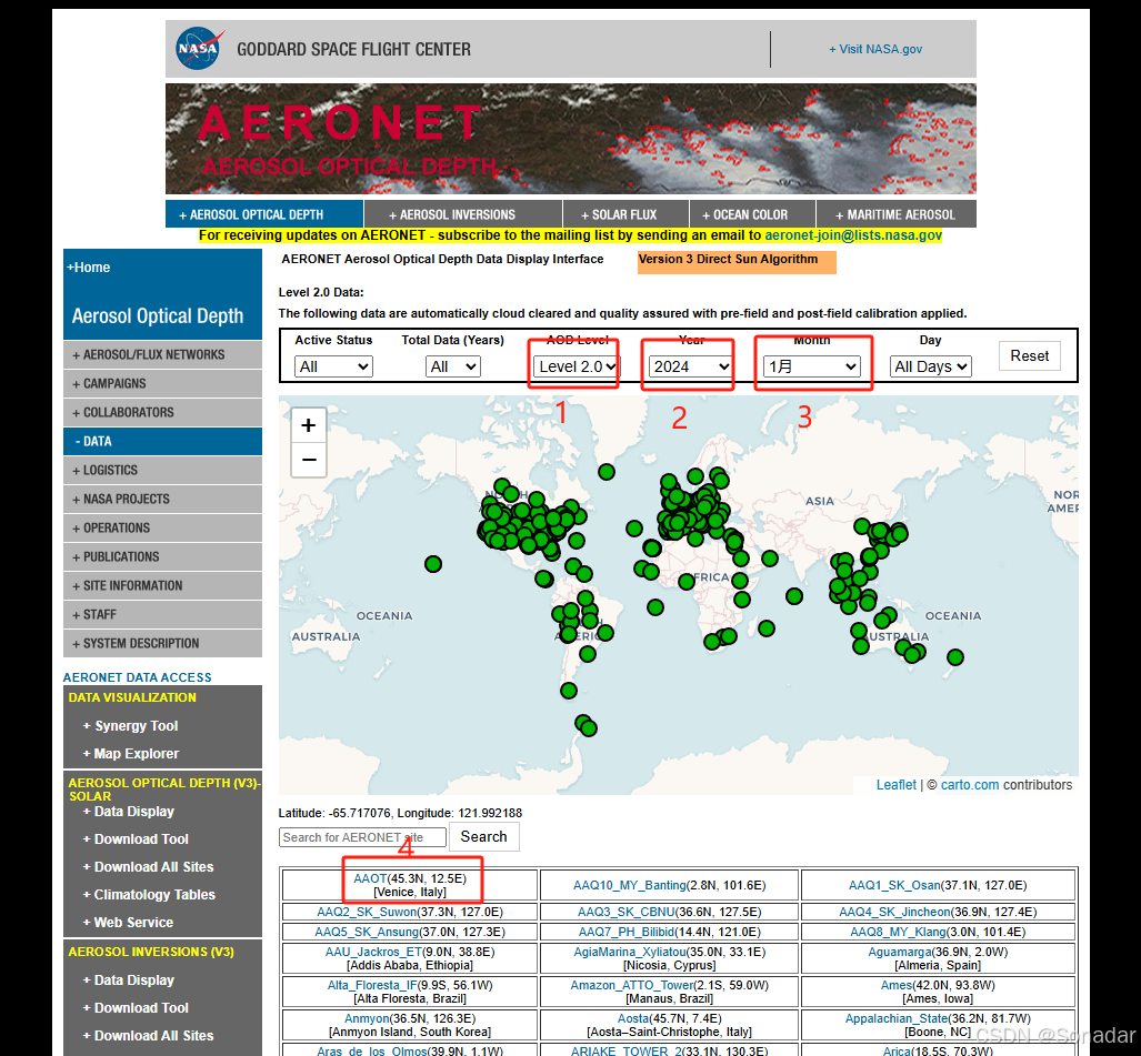 （2025年2月）AERONET AOD数据自动化批量下载（Python+模拟检索+BeautifulSoup+Selenium ...