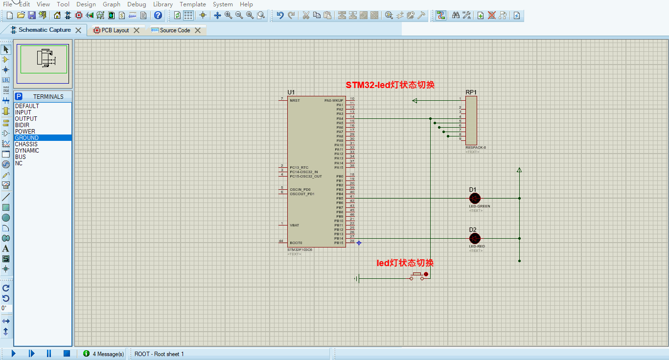 Stm32 4 Led Rotation stm32-001-按键切换led状态_led切换电路-CSDN博客