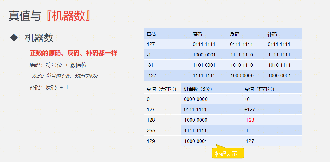 数据的表示和运算