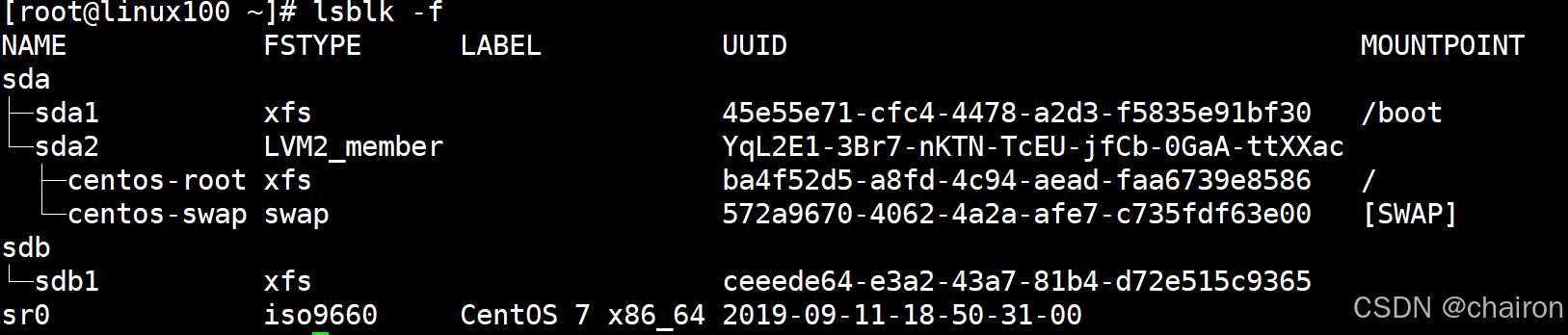 Linux常用命令——磁盘管理类