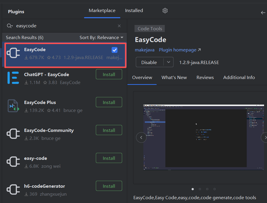 EasyCode插件根据表快速生成代码_easycode生成导入导出-CSDN博客