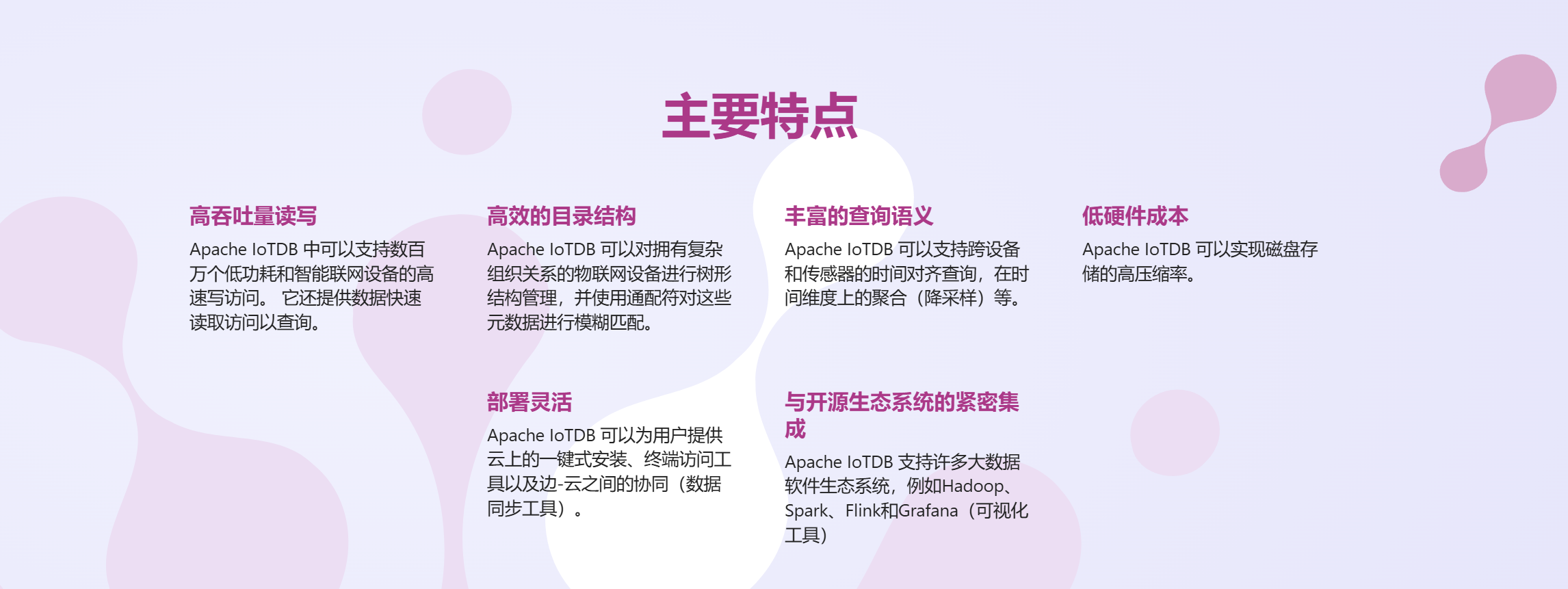 IoTDB主要特点