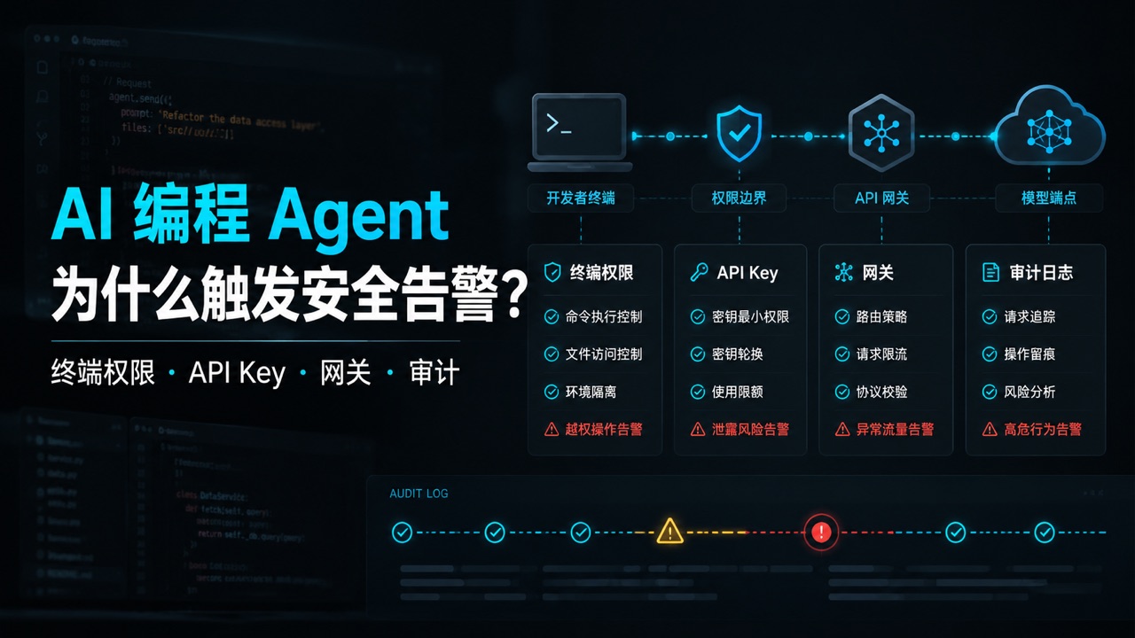 AI 编程 Agent 权限治理示意图