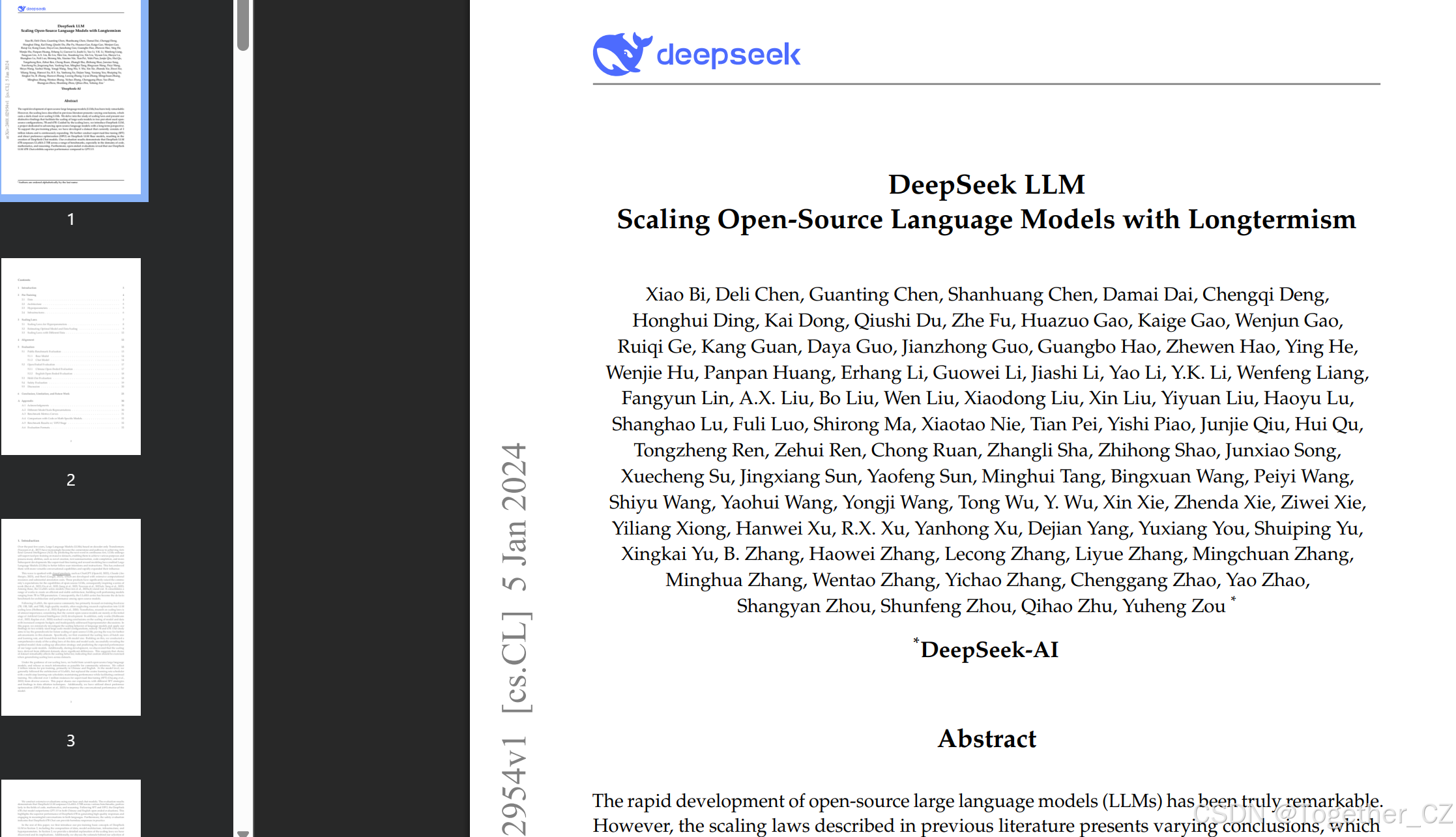 DeepSeek LLM : Scaling Open-Source Language Models with Longtermism——扩展 ...