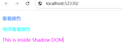 Shadow DOM举例