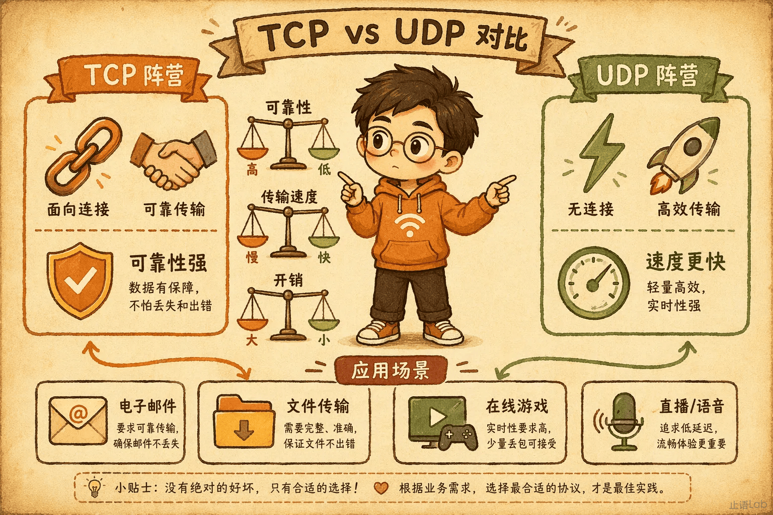 TCP vs UDP 决策矩阵