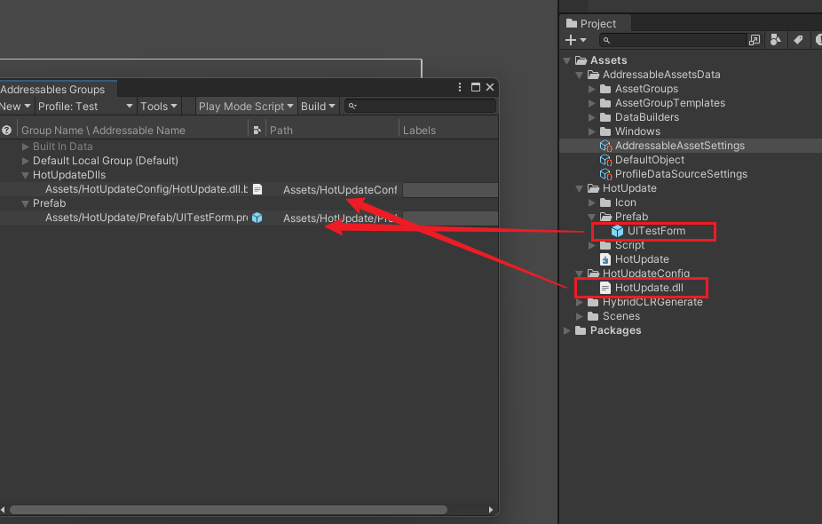 Unity + HybridCLR热更新 实战篇_untiy addressable+hybridclr
