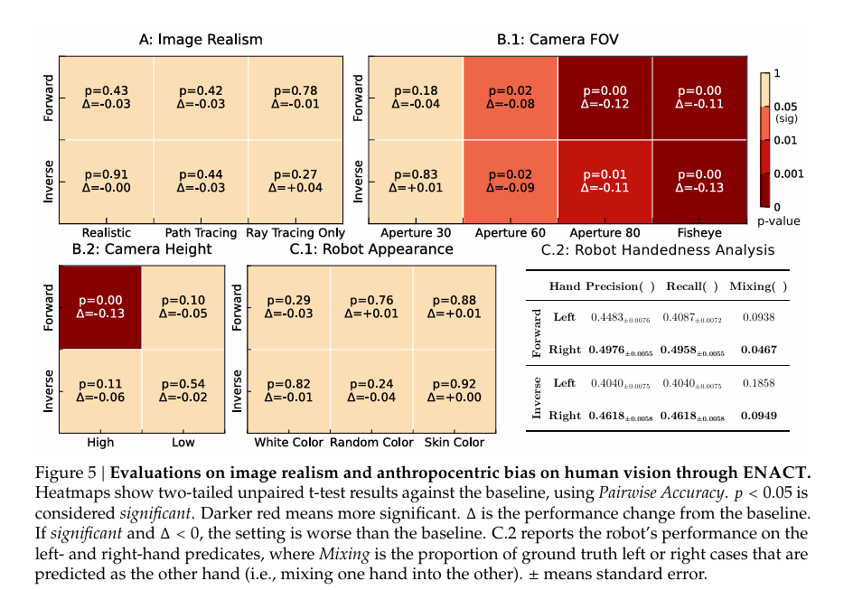 Evaluations on image realism and anthropocentric bias on human vision through ENACT