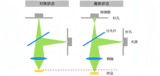 共聚焦与传统显微镜光路对比