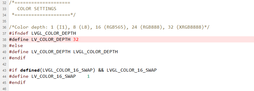LV_COLOR_DEPTH