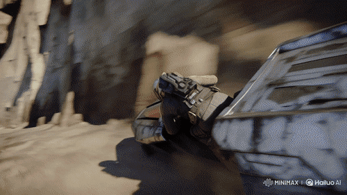 Speeder Chase Across a Cliff City