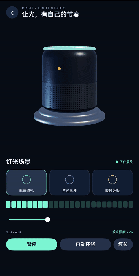从正面连续转到俯视