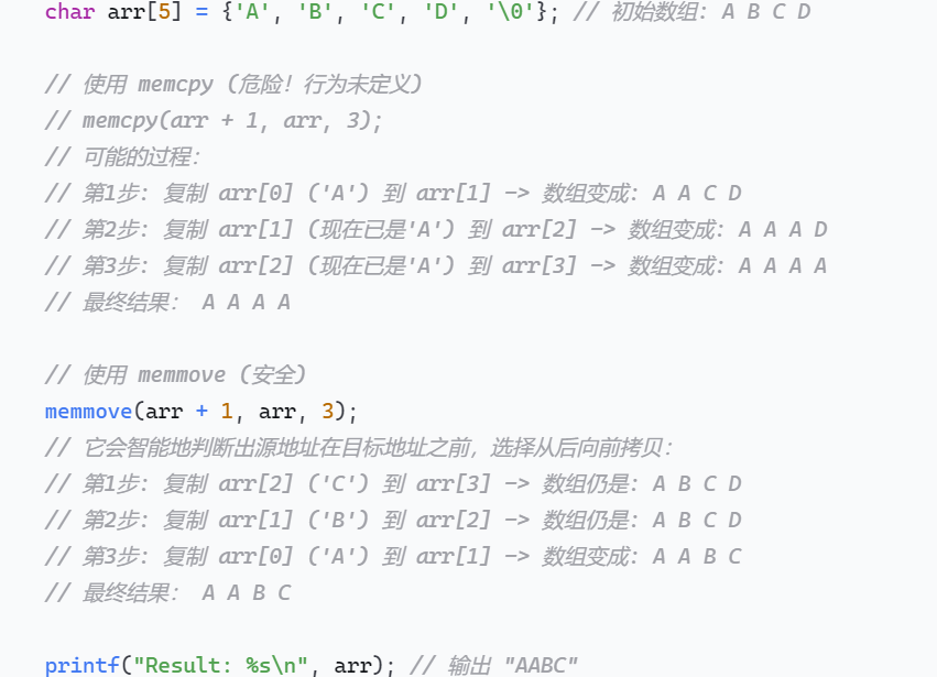 C 语言中重要的内存操作函数memchr, memcmp,memcpy,memmove,memset-CSDN博客