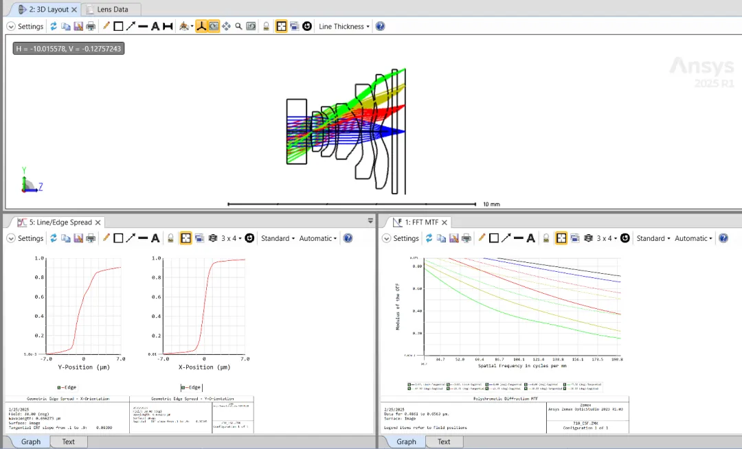 Ansys Speos丨相机边缘扩散函数（ESF）的计算的图3