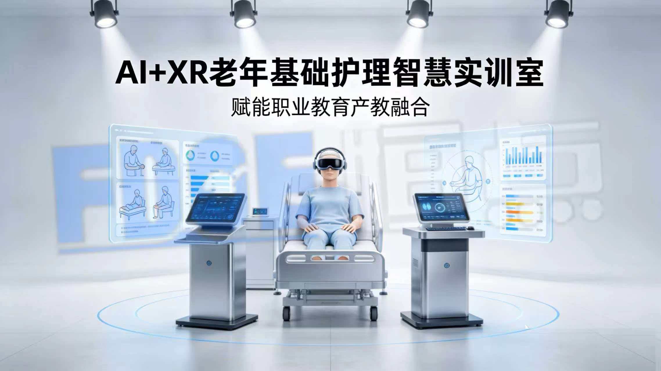 AI+XR老年基础护理智慧实训室 赋能职业教育产教融合