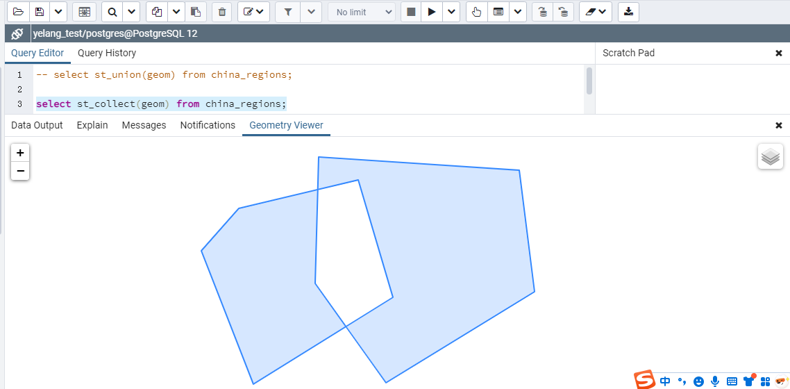 PostGIS新手必读:ST_Union与ST_Collect的简单区别与使用示例_postgis 测试数据-CSDN博客
