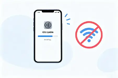 如何在没有Wi-Fi的情况使用移动数据或电脑更新iPhone封面图