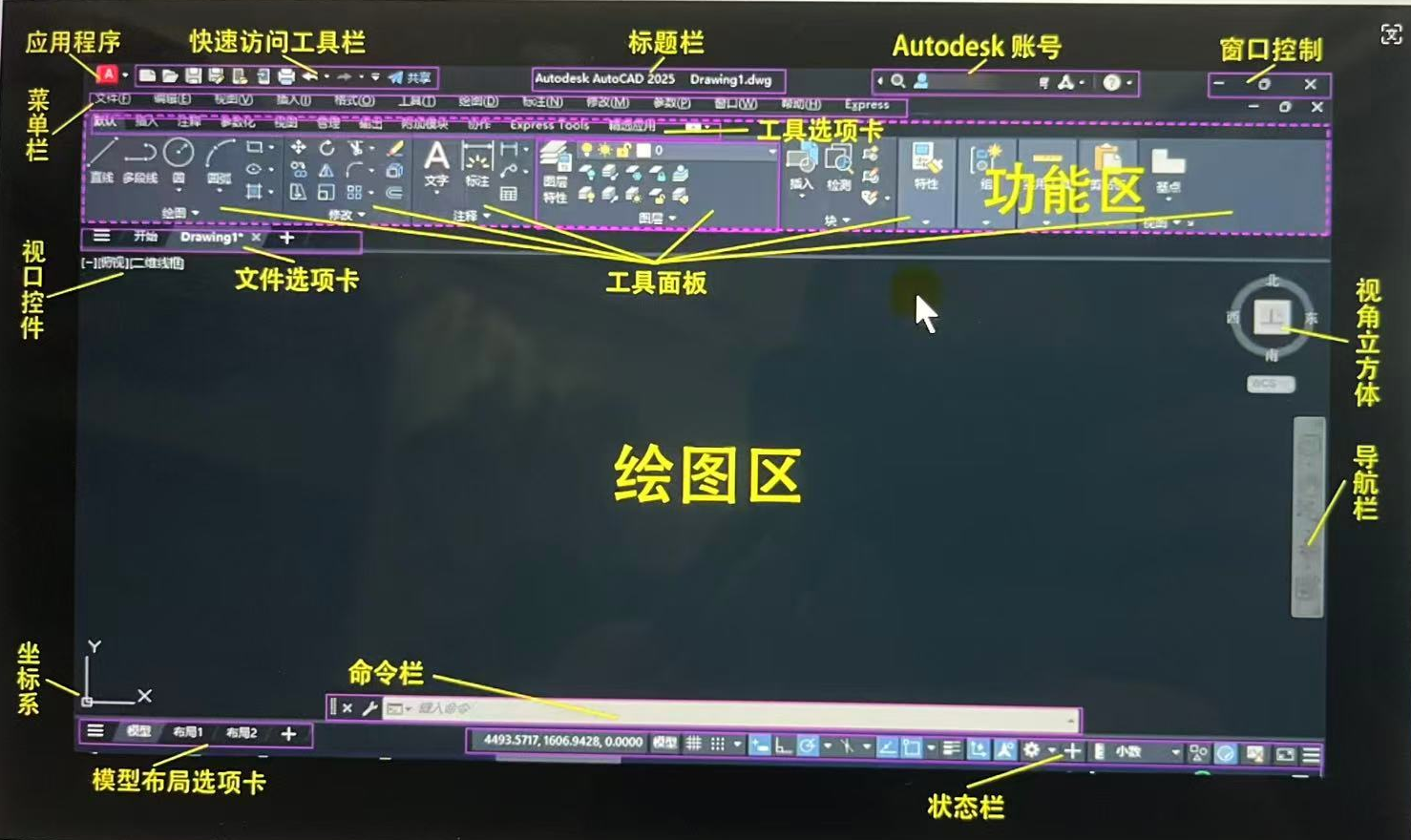 CAD 1-4,1-5 工作界面_cad界面介绍-CSDN博客