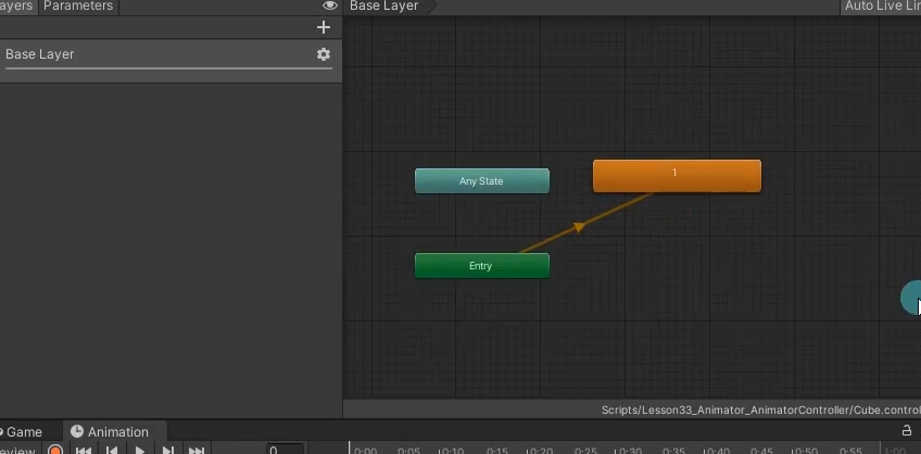 Unity学习--动画基础--[Animator动画状态机]Animator Controller动画控制器(状态机)_untiy 状态机