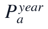 P_{a}^{year}