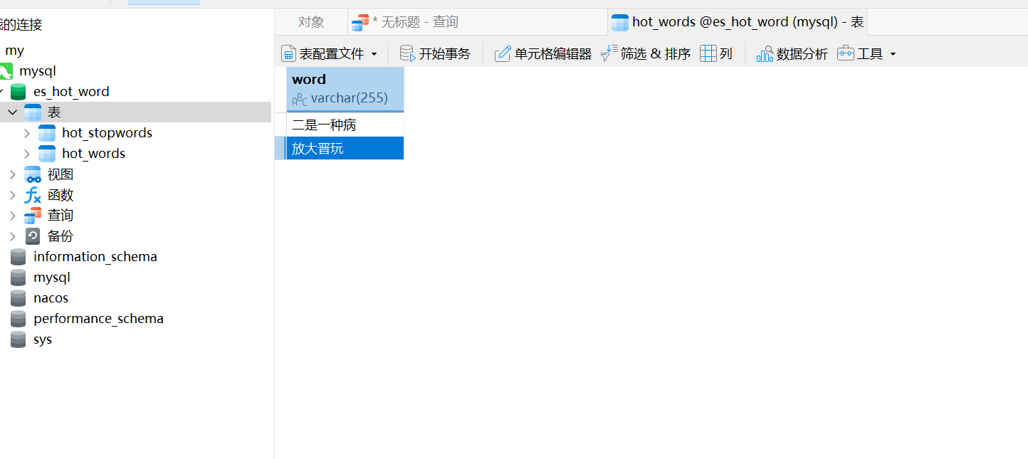 mysql配置