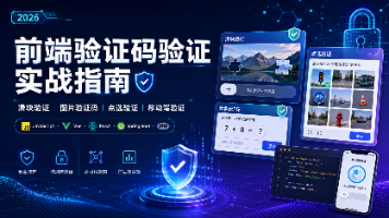 前端验证码验证实战指南:滑块、图片、点选与移动端验证完整实现封面图