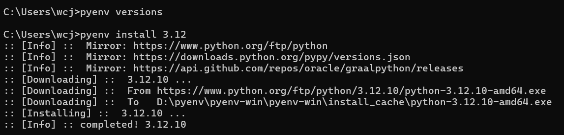 Python多版本管理工具——pyenv安装及使用