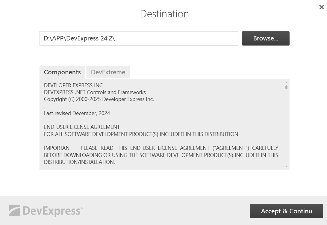 【VS2022--ASP.NET】DevExpress 安装（自记录）_devexpress vs2022-CSDN博客