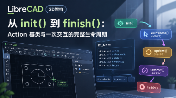 【LibreCAD 2D架构】从 init() 到 finish():Action 基类与一次交互的完整生命周期封面图