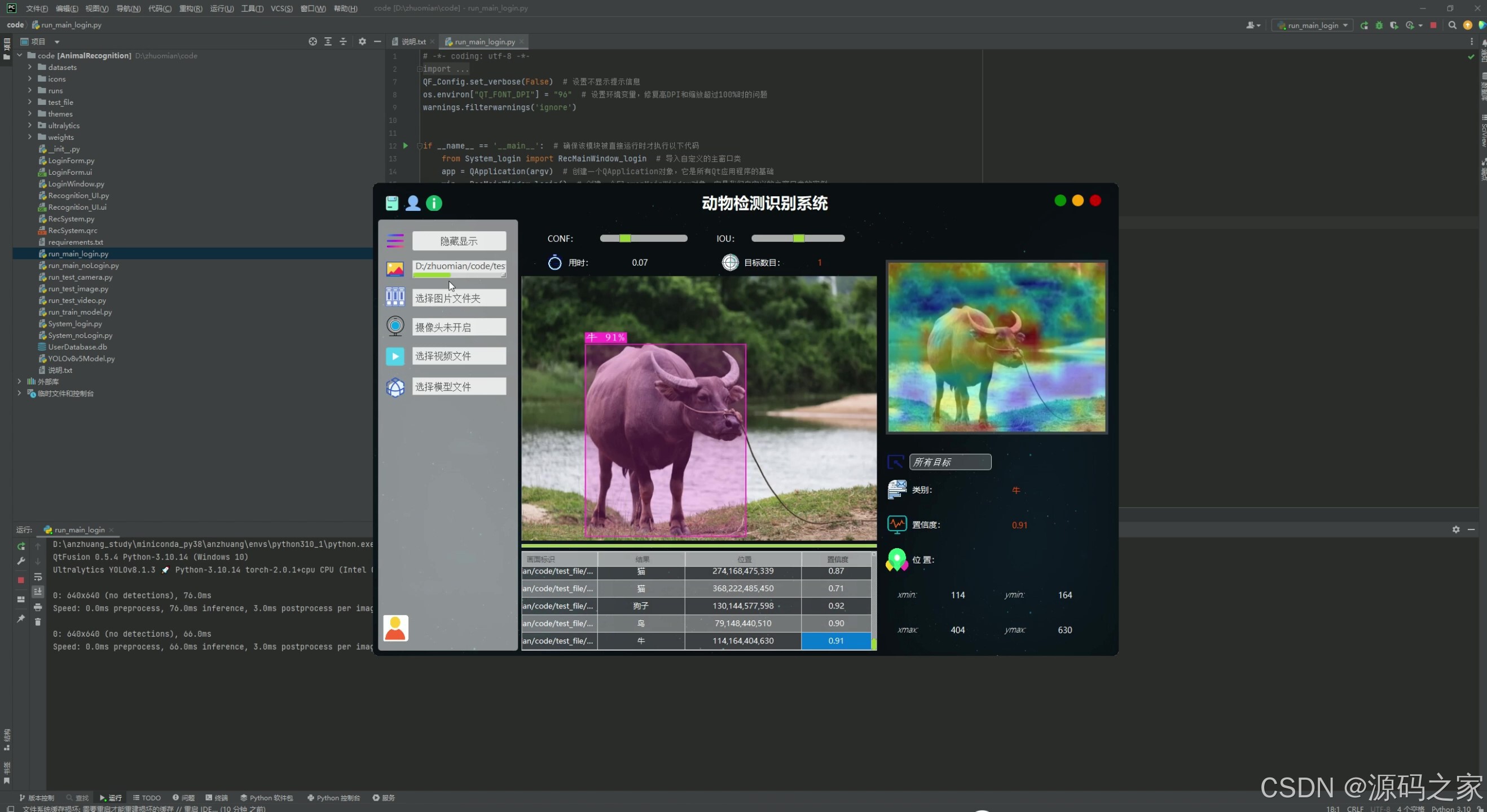 Python动物目标检测系统 YoloV8/V5双算法 PyQt界面 动物检测 动物识别 实时识别 深度学习-CSDN博客