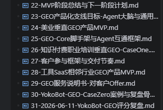 各阶段沉淀的 MD 文档目录截图