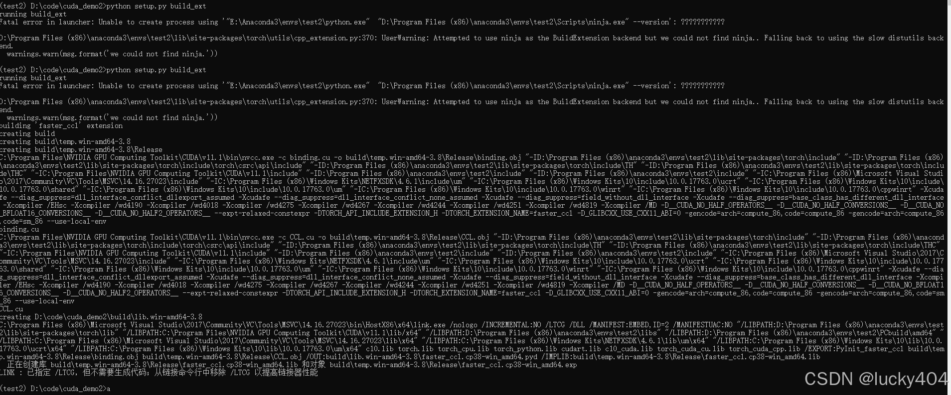 使用 python setup.py build_ext 进行编译
