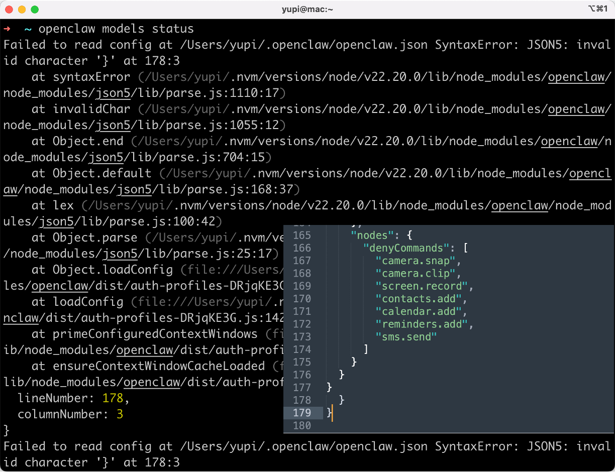 改错了配置文件