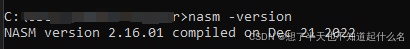 nasm版本