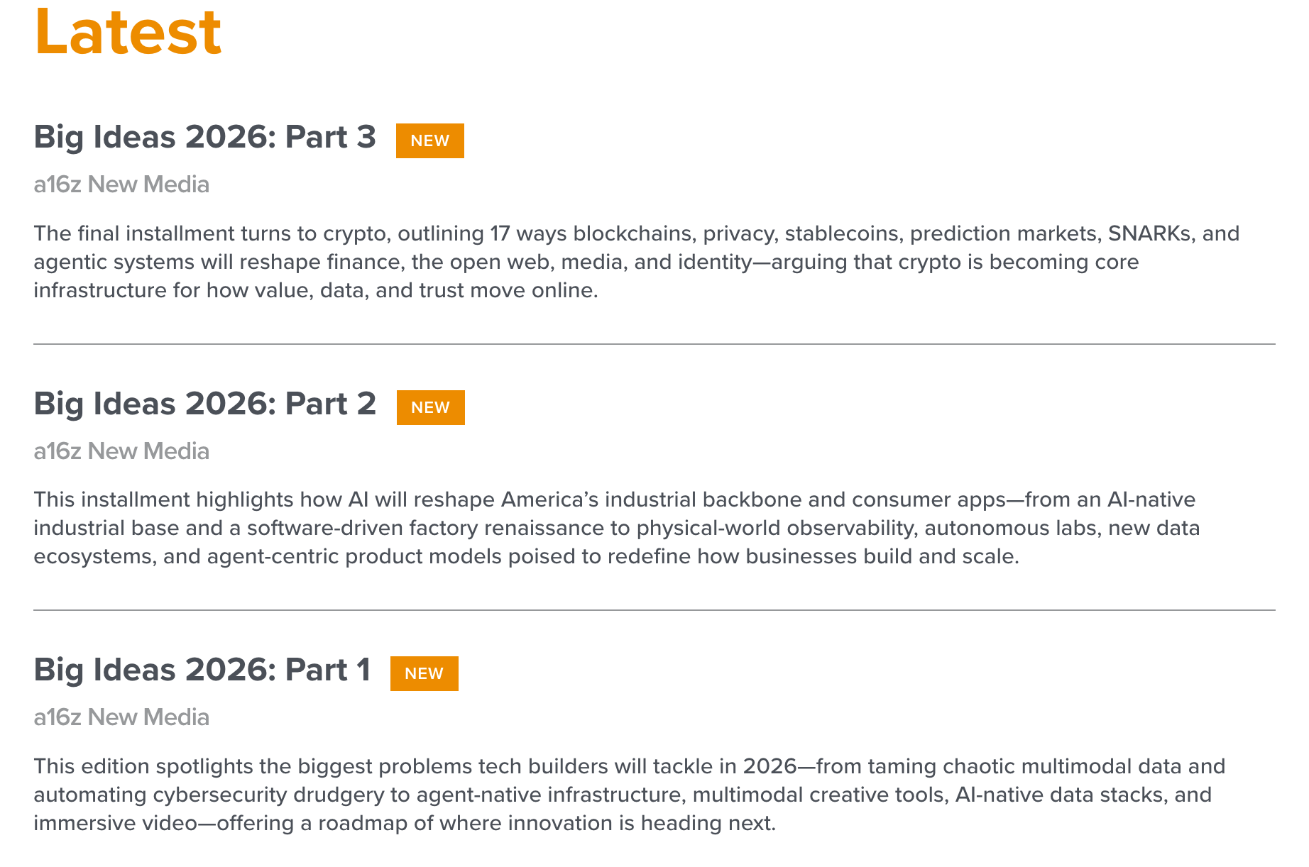 A16Z — Big Ideas 2026: Part 3 翻译版_big ideas 2026 原文-CSDN博客