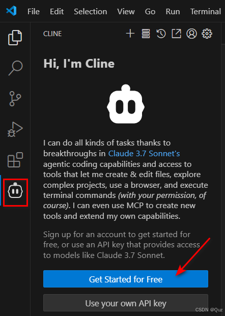 在VSCode中使用Cline插件（调用DeepSeek模型）_vscode cline deepseek