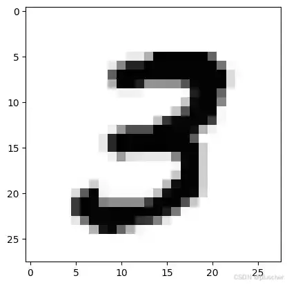 图 3-8 MNIST 数据集中的数字 3